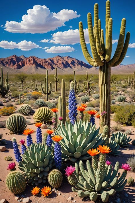 Catus Landscaping Garden, Cacti Landscaping, Cactus Flower Bed, Desert Garden Landscaping, Desert Landscape Ideas, Desert Landscaping Ideas, Desert Yard, Desert Plants Landscaping, Desert Landscaping Backyard