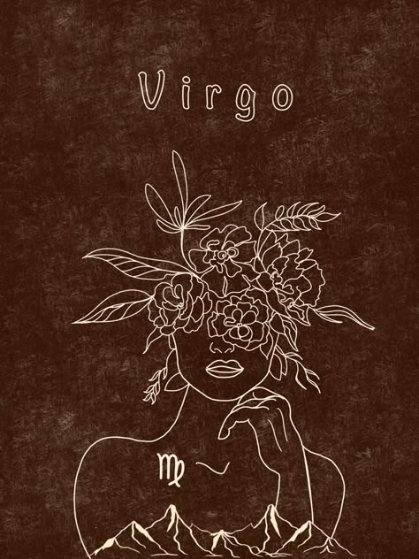 Virgo Art Drawing, Zodiac Art Drawing, Virgo Drawings, Virgo Zodiac Art, Virgo Images, Virgo Symbol, Virgo Art, Profile Pictures Instagram, Card Drawing