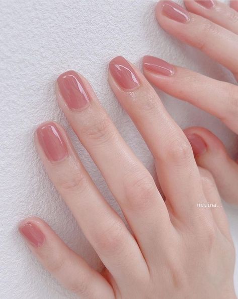 Nails Subtle, Nails Gel Nails, Milky Nails, Asian Nails, Hello Nails, Subtle Nails, Simple Gel Nails, Casual Nails, Blush Nails