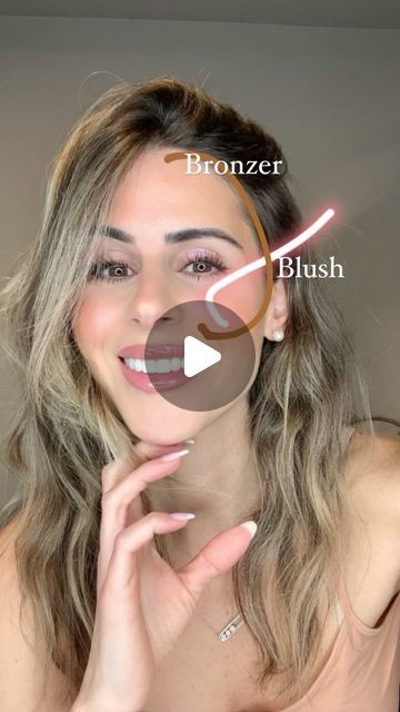 Jennifer Belle Pond on Instagram: "Bronzer & Blush Placement ✨✨   #bronzer #blush #rarebeautyblush #easymakeup #easymakeuptutorial" Highlighter Bronzer Blush How To Apply, Where To Put Blush And Bronzer, Bronzer For Heart Shaped Face, Blush Bronzer Placement, Where To Apply Bronzer And Blush, Bronzer Placement Oval Face, How To Apply Blush And Bronzer, Bronzer And Blush Application, Bronzer And Blush Placement