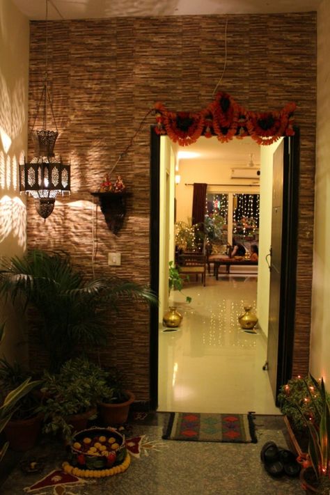 Entrance decor, Indian home decor House Entrance Ideas Indian Flats, Home Entrance Decor Indian Flat, Home Entrance Ideas Indian Flats, Flat Entrance Decor, Indian Home Entrance Decor Entryway, Outside Main Entrance Decor Ideas, House Entrance Ideas Indian Apartment, Main Door Decoration Ideas Indian, House Entrance Ideas Indian