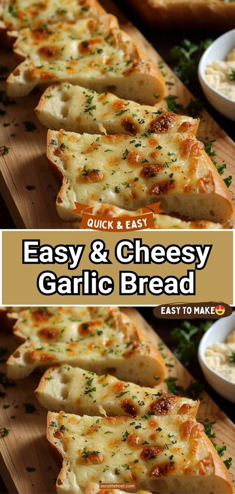 Make this super easy homemade Garlic Bread spread in just minutes! It's got two kinds of cheese and a secret ingredient that puts it above any other garlic bread recipe! #garlicbread #easy #spread #cheesy #garlic #bread French Bread Cheesy Garlic Bread, Easy Cheese Garlic Bread, Microwave Garlic Bread, Home Made Garlic Cheese Bread, Cheesy Garlic French Bread, Homemade Garlic Bread From Scratch, Garlic Spread For Bread, Garlic Bread With Sliced Bread, French Bread Garlic Bread