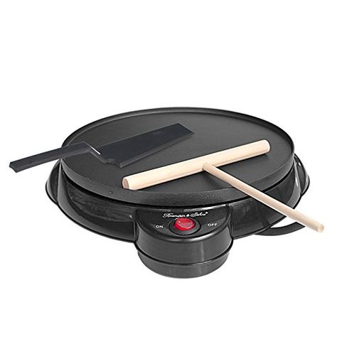 Preeyawadee 220V Non-stick Electric Crepe Maker Pizza Maker Pancake Maker Crepe Making Pan For Household Kitchen Tool Cooking Pan Pancake Maker Machine, Electric Crepe Maker, Pizza Machine, Pancake Machine, Pancake Crepes, How To Make Crepe, Pizza Maker, Pancake Maker, Crepe Maker