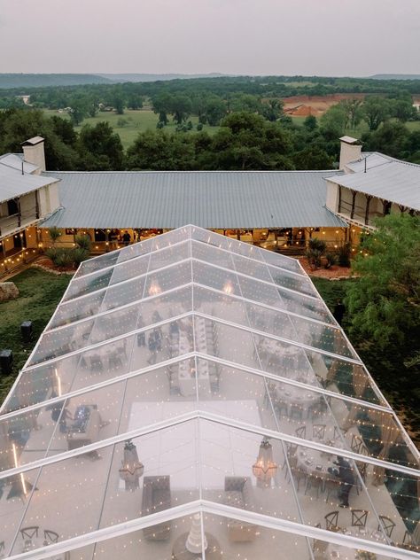 Rest Yourself River Ranch Wedding | Clear Tent Wedding Wedding Clear Tent, Clear Tent Wedding, Lights Boho, Mineral Wells, Clear Tent, Boho Chandelier, Chair Design Wooden, Dallas Wedding Venues, Fort Worth Wedding