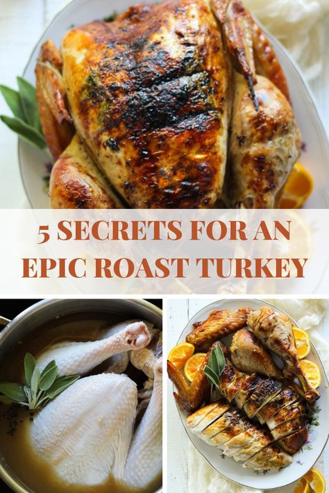 5 Secrets to an epic roast turkey thanksgiving recipe Oven Roasted Turkey Breast, Perfect Roast Turkey, Themed Recipes, Roast Turkey Recipes, Oven Roasted Turkey, Turkey Breast Recipe, Whole Turkey, Roast Turkey Breast, Roast Turkey