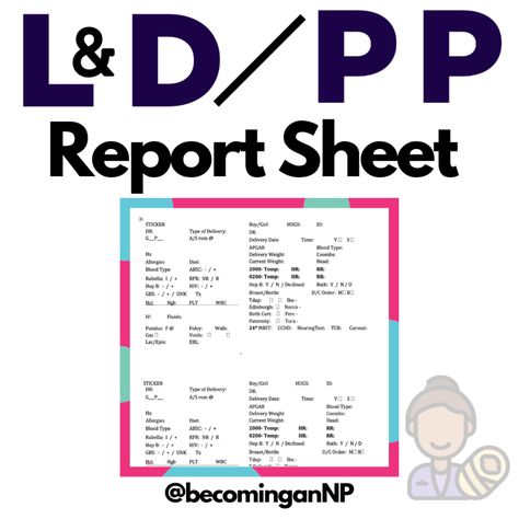 Labor and Delivery / Postpartum Report Sheet – VantheNP Obstetrics Nursing, Liver Function Test, Nursing Cheat Sheet, Dosage Calculations, Nursing Goals, Nursing Cheat, Nurse Study Notes, Ob Nursing, Mother Baby Nurse