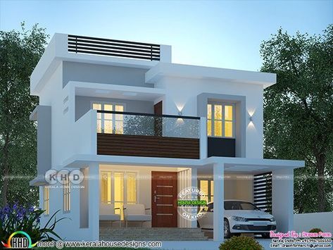 1600 sq-ft modern home plan with 3 bedrooms Reka Bentuk Rumah Kecil, 1000 Sq Ft House Plans, Lighting Plans, 1000 Sq Ft House, Modern Contemporary House Plans, 1000 Sq Ft, Modern Small House Design, Small House Elevation Design, House Plans 3 Bedroom