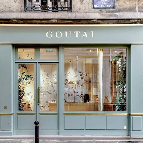 Annick Goutal, Storefront Design, Flower Store, Shop Fronts, Shop Front Design, Floral Studio, Cafe Interior Design, Shop Front, Store Design Interior