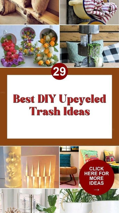 Trash Upcycle Diy Ideas, Trash To Treasure Ideas Upcycling Diy, Gothic Tattoo Men, Upcycling Ideas Diy, Trash To Treasure Ideas, Reuse Recycle Repurpose, Diy Recycled Projects, Thrift Store Decor, Diy Crafts For Adults