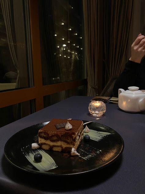 Cake At Night Aesthetic, Dessert Date Aesthetic, Date Night Aesthetic Dinner, Dessert Date Night, Magical Train, Date Aesthetic, Date Cake, Date Night Dinners, Date Dinner