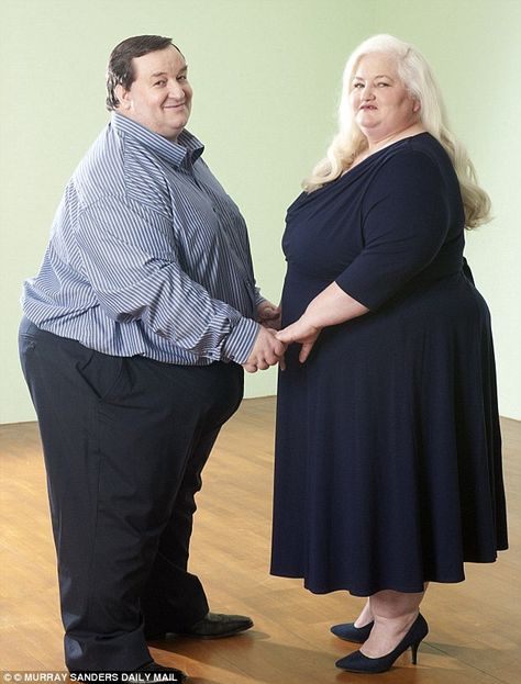 Morbidly-obese Mr Beer, 45, who hit headlines with his wife Michelle, 43, (together above) when they claimed they were 'too fat to work', reportedly suffered a mini stroke at his home in Plymouth, Devon, in October Fat Fighters, Gastric Band, Travel Essentials Men, Date Outfit Casual, Date Dresses, Diet Motivation, How To Slim Down, Dresses To Wear To A Wedding, Night Outfits