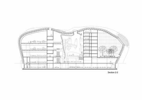 Conceptual Model Architecture, Museum Plan, Mad Architects, Section Drawing, Contemporary Building, Architectural Competition, Desert Design, Architecture Sketchbook, Architectural Section