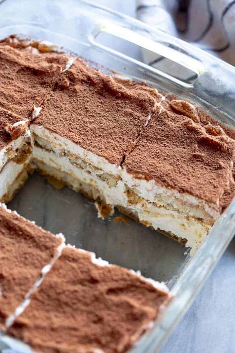 Tiramisu Recipe From Scratch, Nescafe Cake, Best Tiramisu Recipe, Easy Tiramisu, Easy Tiramisu Recipe, Raw Eggs, Tastes Better From Scratch, Italian Dessert, Layered Desserts