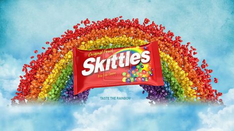 The Amazing Rainbow World Of Skittles Skittles Ad, Interactive Advertising, Space Food, Space Coloring Pages, Coloring Pages Inspirational, Taste The Rainbow, Creativity And Innovation, Bite Size, Processed Food