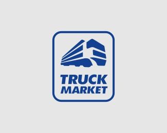 Truck Market Logo Bus, Truck Logo Design, Trucking Logo, Transport Logo, Transportation Logo, Logistics Logo, Truck Lettering, Computer Logo, Truck Logo