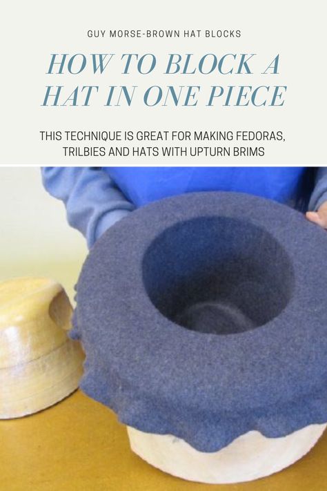 Link Hat Pattern Sewing, Adjustable Brimmed Felt Costume Hat, Fix Scratched Wood, Handmade Wide Brim Cloche Hat, One Size, Adjustable Wool Cloche Felt Hat, Hat Blocks For Sale, Hat Making Supplies, Scratched Wood, Making Hats