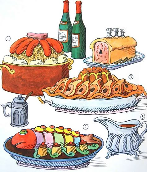 John Alcorn, Tomi Ungerer, Children's Books Illustration, Harper Row, 70s Art, Books Illustration, Picture Illustration, Illustration Food, Literature Art