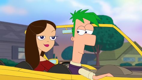 Ferb And Vanessa, Phineas And Isabella, Phineas E Ferb, Perry The Platypus, Phineas Y Ferb, Try Not To Cry, Creative Profile Picture, Phineas And Ferb, Couple Cartoon