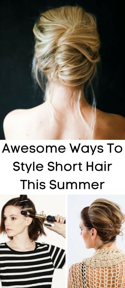 Awesome Ways To Style Short Hair This Summer Humid Hairstyles Summer, Humid Hairstyles, Ways To Style Short Hair, Style Short Hair, Hairstyles Summer, Hot And Humid, Trendy Hairstyles, Summer Shorts, Get The Look