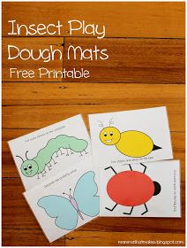 Insect Playdough Mats, Insect Playdough, Insect Play, Butterflies Classroom, Playdoh Mats, Insects Preschool, Play Dough Mats, Preschool Play, Dough Mats