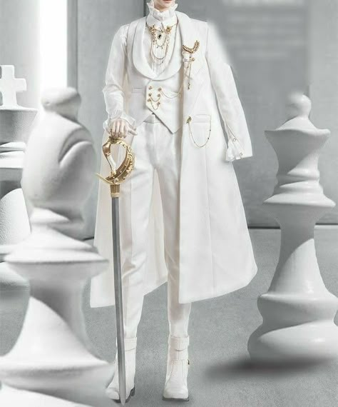 Prince Clothes, Fancy Suit, Angel Outfit, Royal Outfits, Fantasy Dress, Bjd Doll, Fantasy Clothing, Fantasy Fashion, Ball Jointed Dolls