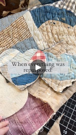 30K views · 2.5K reactions | These old scrappy quilts will always be my favorite!! I love how several wool blankets were used instead of typical batting.   #antiquequilt #antiquequilts #upcycledfabric #springsewing #springdecorating #springdecorations #antiquetextiles #makersgonnamake #vintagefarmhousedecor #antiquefarmhouse #thecottagejournal #primitivedecor #vintagefarmhouse #vintagefarmhousefinds | Christina Wade | SOLOMON · Bloom (Cover) Repurposed Quilts Ideas, Old Quilts Repurposed Ideas, Victorian Quilts, Spring Sewing, Wool Blankets, Vintage Farmhouse Decor, Old Quilts, Antique Quilt, Antique Quilts