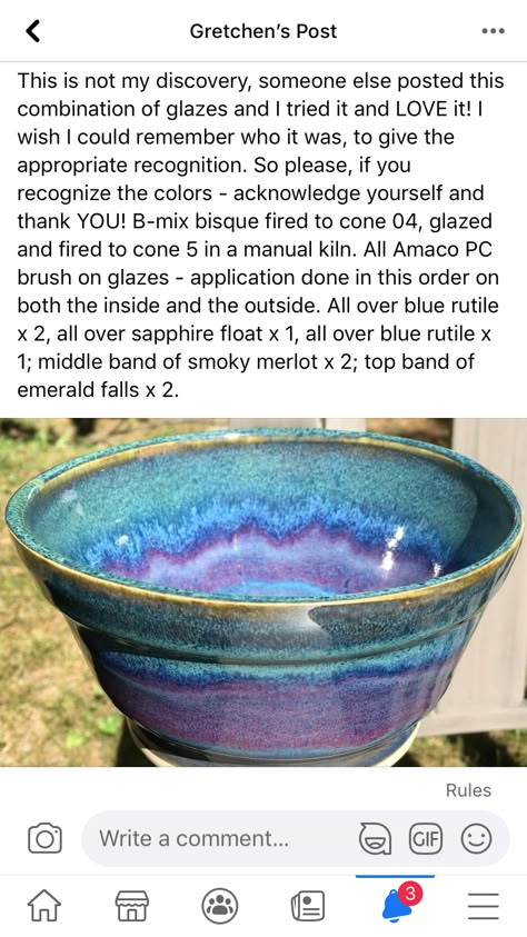 Floating Blue Glaze Combinations, Sapphire Float Glaze Combos, Amaco Glaze Combinations Blue Rutile, Amaco Emerald Falls, Sapphire Float Glaze Combinations, Emerald Falls Glaze Combinations, Smokey Merlot Glaze Combinations, Ceramic Glaze Combinations, Blue Rutile Glaze Combinations