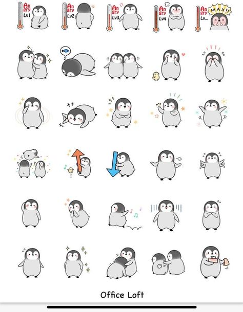 Penguin Digital Stickers - cute and colorful penguin stickers perfect for your Happy Planner or Goodnotes planner! #plannerstickers #happyplannerstickers . #Digital_Sticker_Sheet #Doodle_Penguin #Lunchbox_Doodles #Sticker_Motive Lunchbox Doodles, Penguin Doodle, Digi Pics, Goodnote Stickers, Goodnotes Planner Stickers, Bujo Themes, Penguin Sticker, Doodle Icons, Penguin Theme