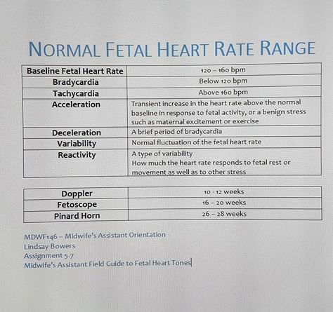 Normal Fetal Heart Rate Range Fetal Heart Monitoring Nursing, Fetal Heart Monitoring, Midwife Assistant, Nursing Wallpaper, Med Notes, Fetal Monitoring, Fetal Heart Rate, Office Things, Midwifery Student