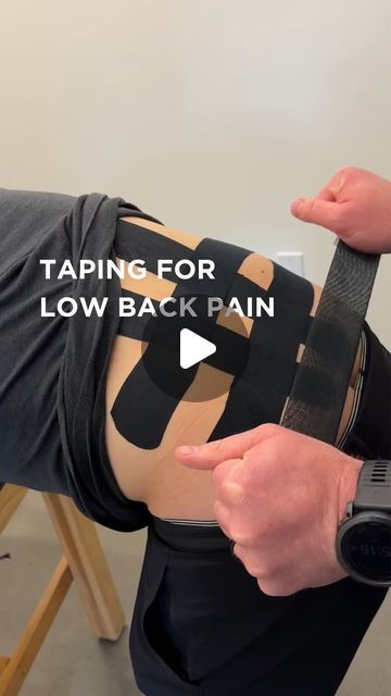 Kt Tape Lower Back And Hip, Kt Tape Back Pain, Kt Tape Lower Back Pain, Kt Tape Back, Kinesio Taping Shoulder, Lower Back Spasms, K Tape, Back Spasm, Mid Back Pain