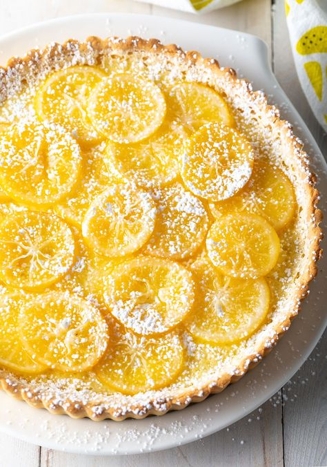 Meyer Lemon Tart Recipe #ASpicyPerspective #lemon #spring #tart #pie #easter #mothersday Spring Tart, Dessert Tarts, Meyer Lemon Recipes, Baking Weights, Tart Pie, Strawberry Sweets, Lemon Tart Recipe, Pescetarian Recipes, Lemon Curd Filling