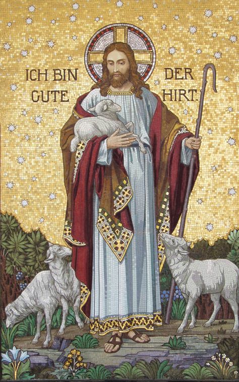 The sheep obey Jesus not because they’re stupid, not because they’ve been trained the right way, but because they know his voice. They trust him. Christ The Good Shepherd, Religious Pictures, Catholic Images, Christian Home Decor, Christ The King, Ayat Alkitab, Christian Home, Jesus Christ Images, The Good Shepherd