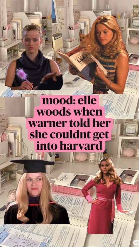 Elle woods, studying, study, motivation, law school, exams, exam motivation, study motivation Study Motivation Law, Elle Woods Studying, Elle Woods Quotes, Pink Academia, Law School Inspiration, Women Lawyer, Motivation Study, Exam Motivation, Harvard Law School