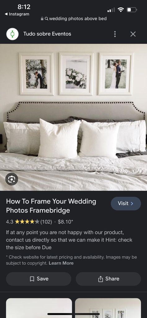 Wedding Picture Frames Above Bed, Wedding Photos Above Bed, Pictures Above Bed Ideas, Picture Frames Above Bed, Photos Above Bed, Frames Above Bed, Pictures Above Bed, Above Bed Ideas, Nashville House