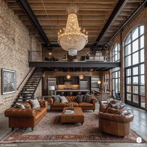 Industrial Luxe Interior Design Trends for Contemporary Homes • 333+ Images • [ArtFacade] Urban Rustic Interior Design, Modern Industrial Loft Design, Bright Industrial Interior, Modern Industrial House Design, Loft Style Interior Design, Modern Loft House Design, Industrial Modern Decor, Contemporary Interior Design Style, Modern Industrial House