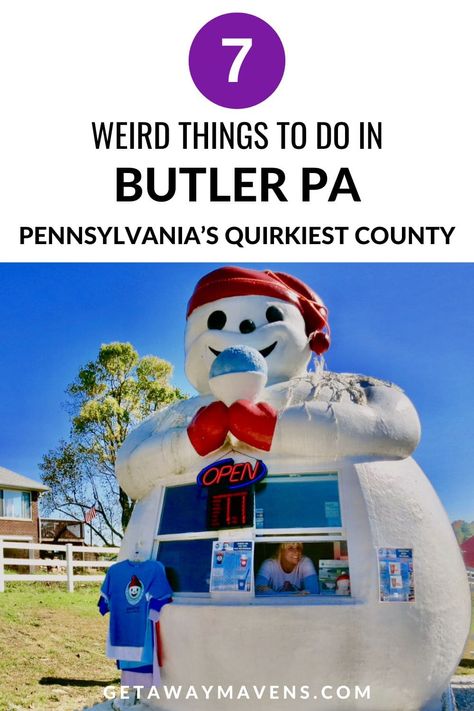 Butler County PA: Pennsylvania's Quirkiest Region Pa Day, Best Romantic Getaways, Cruise Food, Spa Getaways, Pennsylvania Travel, Butler County, Asian Art Museum, Zombie Movies, Weekend Escape