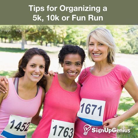 Tips for Organizing a 5K, 10K or Fun Run. Recruit participants, publicize your event and raise more money with these ideas. Ideas For Fundraising, Run Tips, Sports Fundraisers, School Fundraising, Tips For Organizing, 5k Race, Award Ideas, Running 5k, Fundraising Ideas