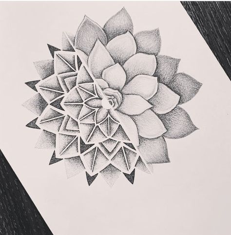 Succulent Mandala Tattoo, Geometric Succulent Tattoo, Plant Mandala Tattoo, Metatron Tattoo, Succulent Mandala, Nature Sleeve, Succulent Tattoo, Mandala Flower Tattoos, Skull Sleeve Tattoos