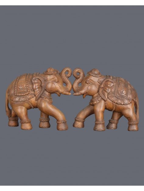 Kerala Elephant Drawing, Wooden Elephant Carving, Swastik Symbol, Ganpati Art, Kerala Art, Pooja Door Design, Green Room Decor, Sculpture Images, House Front Door Design