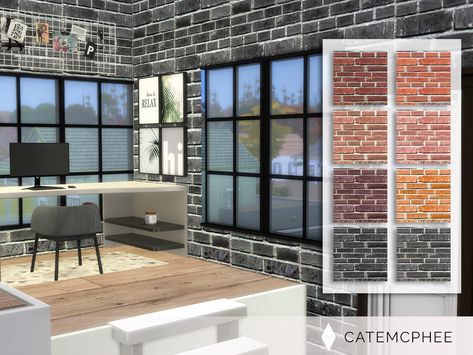 Sims 4 Cc Brick Wallpaper, Sims4 Build Cc, Sims 4 Home Decor Cc, The Sims 4 Build Cc, The Sims 4 Decoration, Sims 4 Mobile, Sims 4 Wallpaper, Sims 4 Walls, Sims 4 Mac