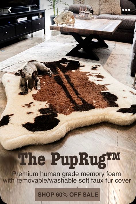 Faux Cowhide, Memory Foam Dog Bed, Dog Rooms, Diy Dog Stuff, Cocker Spaniel, Dog Care, Mans Best Friend, Dog Life, Dog Bed