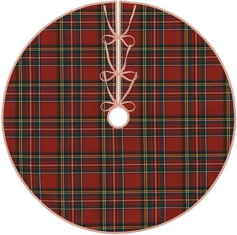 Amazon.com: Christmas Tree Skirt Linen Royal Stewart Tartan Classic Red Scottish Plaid Xmas Tree Skirt Decorations Christmas Tree Mat for Christmas Party-36 : Home & Kitchen Rustic Christmas Tree Skirts, Tartan Christmas Tree, Scottish Decor, Plaid Tree Skirt, Christmas Hosting, Christmas Tree Mat, Xmas Tree Skirts, Royal Stewart Tartan, Farmhouse Style Christmas