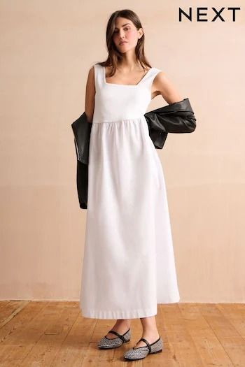 May Top Picks | Next Official Site White Summer Maxi Dress, Dress Square Neck, Dressing Gown Robe, White Sleeveless Blouse, Maxi Jersey Dress, Dress Bra, Swimwear Dress, Maxi Robes, Black Wrap Dress