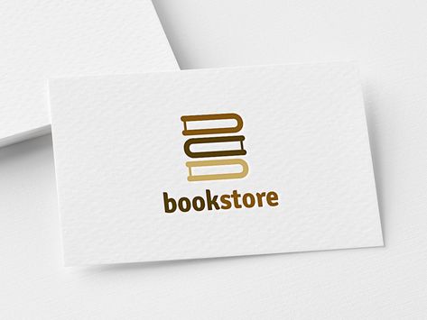 Bookstore Logo Design, Book Store Logo, Bookstore Business, Bookstore Logo, Technology Template, Web Logo, Branding Company, Illustrator Logo, Store Logo