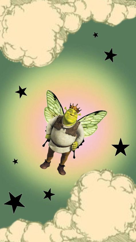 he was a fairy 🧚🏻 #shrek #wallpaper #meme Funny Wallpapers Lockscreen Aesthetic, Aesthetic Shrek, Shrek Aesthetic Cute, Funny Wallpapers Lockscreen, Wallpaper Meme, Preppy Aesthetic Wallpaper, Grim Reaper Tattoo, Lockscreen Aesthetic, Pink Wallpaper Backgrounds