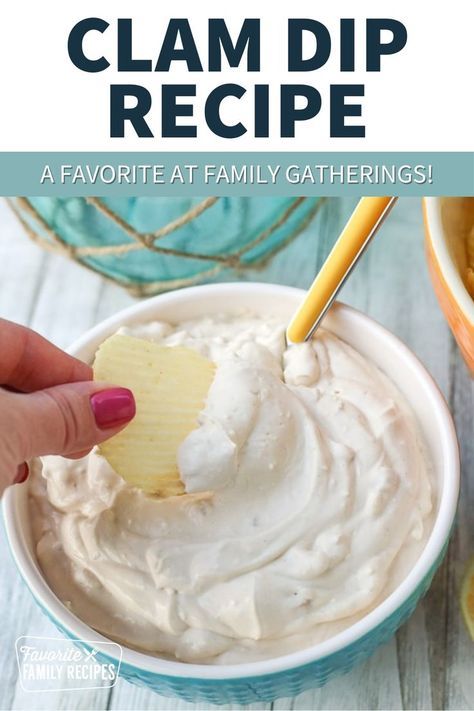 This easy clam dip recipe just takes a few minutes to make. I often make it for the holidays, game nights, and summer BBQs and have many requests for the recipe. It is so yummy and a staple chip dip at our home. We usually double this recipe and it still doesn’t last long! Ruffle Chip Dip, Clam Dip Recipe Cream Cheese, Clam Dip With Sour Cream, Clam Dip With Cream Cheese, Best Clam Dip Recipe, Clam Dip Recipe, Clam Dip, Chip Dip Recipes, Sour Cream Dip