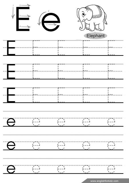 Letter e tracing page E Tracing Worksheet, Letter E Tracing Worksheets, Letter E Activities For Preschool, Letter E Worksheet, Letter E Tracing, Tracing Letters Preschool, Letter Tracing Printables, Alphabet Writing Worksheets, Trace Letters