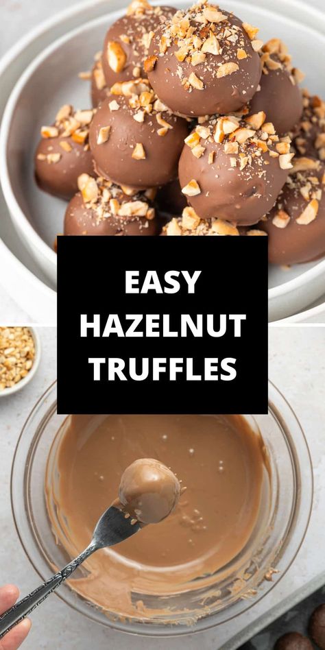 Hazelnut Truffles Recipe, French Chocolate Truffles, Hazelnut Truffles, Truffles Recipes, Hazelnut Recipes, Truffle Recipes, Complicated Recipes, French Chocolate, Cooking Chocolate