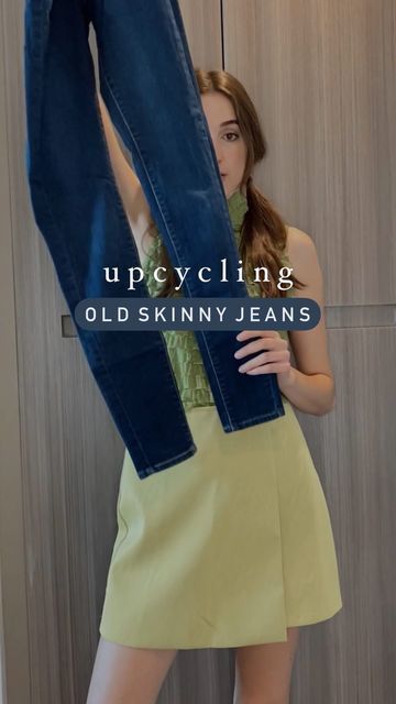 Adding Fabric To Jeans, Crochet On Jeans Ideas, Upsize Jeans Diy, How To Widen Jeans Leg, How To Take In Pants At The Waist, Jeans Transformation Ideas, Upcycle Jeans Diy, Upcycle Clothes Refashioning, Jean Hacks