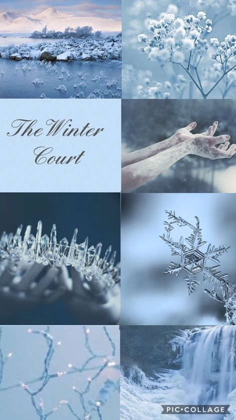 The Winter Court Aesthetic, Winter Court Acotar Aesthetic, Winter Royal Aesthetic, Winter Pastel Aesthetic, Winter Mood Board Aesthetic, Acotar Courts Aesthetic, Ice Fairy Aesthetic, Ice Aesthetic Wallpaper, Winter Fantasy Aesthetic